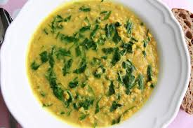 Indisk slow-cooker suppe med spinat